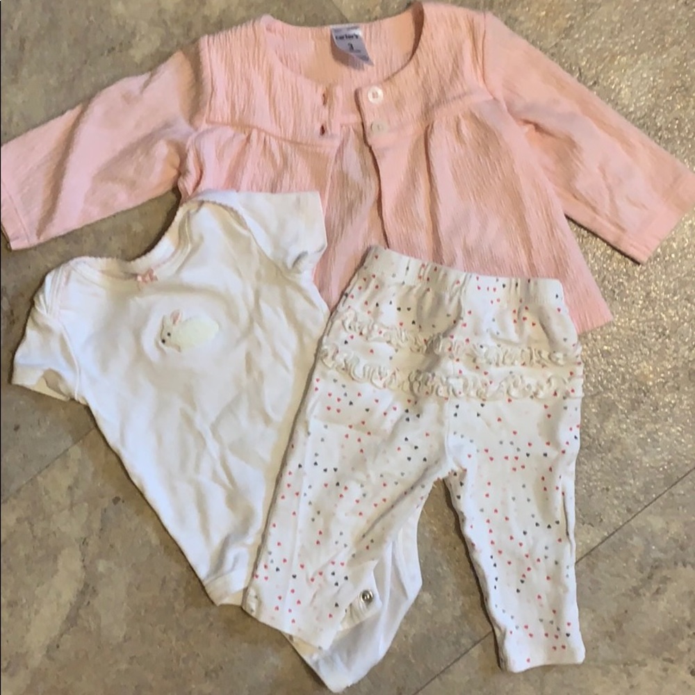 Bundle little infant girl outfit